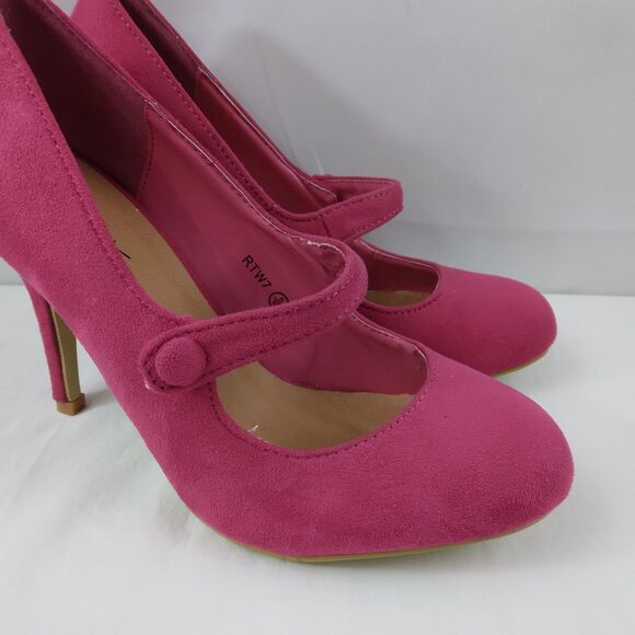 Publicite Pink Heels Pumps Barbiecore Legally Blonde Feminine Women's Size 5 - Picture 3 of 13
